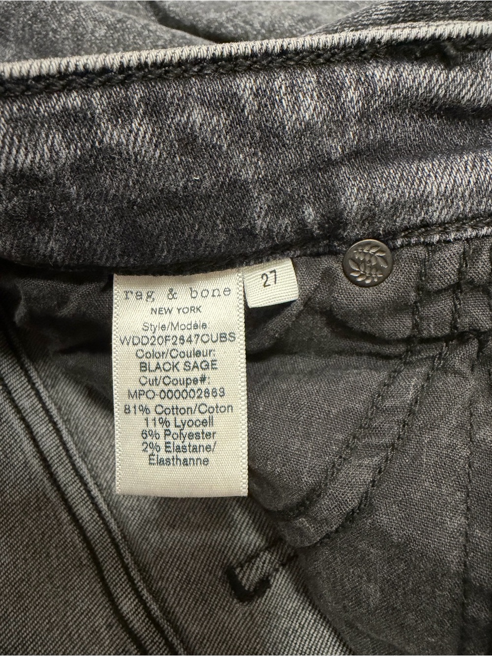 Rag & Bone New York Jeans - Picture 6 of 7